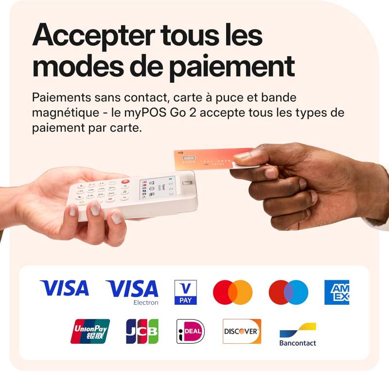MY POS Go 2 pour encaisser tous types de paiement en France